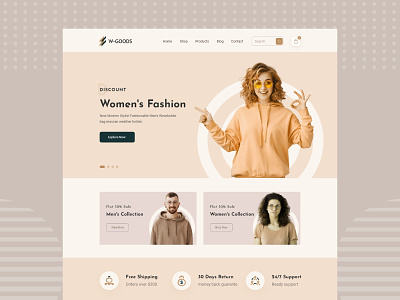 E-commerce platform webdesign