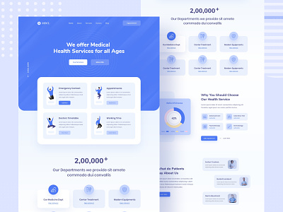 Medical & Health Service Landing Page appointment booking clinic dental doctor health healthcare hospital landing page medical medical landing page medical service medical website medicine pharmacy ui design web design