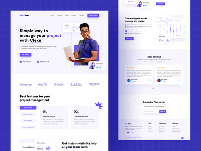 Saas - Project Management Landing Page