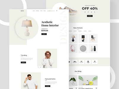 Minimal E-Commerce Landing Page