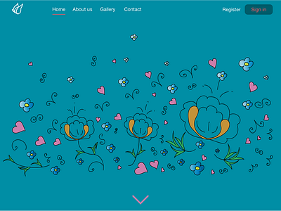 Butterfly design illustration ui vector web website