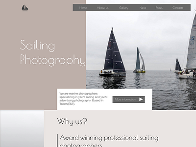 Sailing design ui web website