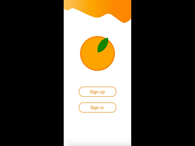 Orangery app design ui ux webdesign