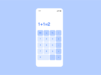 DailyUI 004 Calculator design ui ux