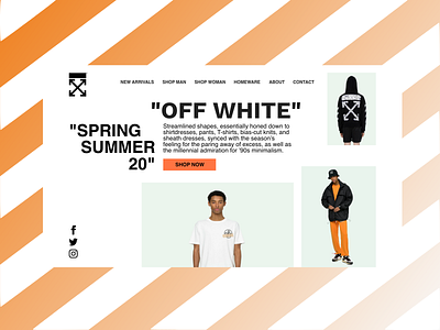 OFF---WHITE - Concept adobe xd aesthetic app clean clean ui design fashion flat flat design interaction offwhite ui userinterface ux webdesign