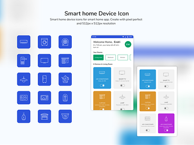 Smart home devices icon app design icon icon design icons mobile design smarthome ui uiux