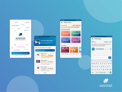 Mahisa Learning Language Mobile App antirebahan app dailyui design design app designleague dlweek06 learning mobile design ui uiux ux