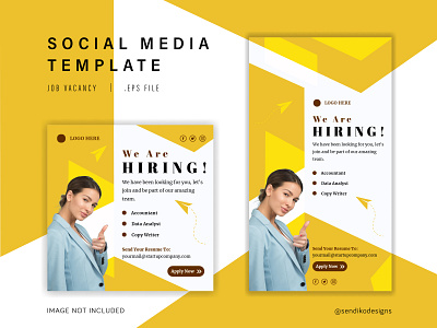 Job Vacancy | Instagram Template | Social Media Template Design