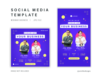 Webinar Business | Social Media Template | Instagram Template