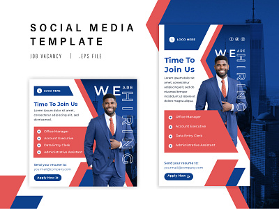 Job Vacancy Design | Social Media Template | Instagram Template