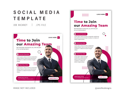 We Are Hiring | Social Media Template | Instagram Template