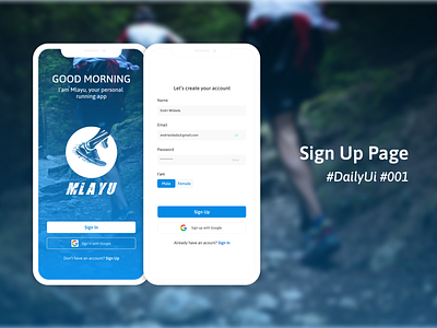 Daily Ui #001 - Sign Up Page