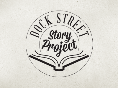 Dock Street Story Project Logo books branding circle clean font hipster identity ligature logo monogram publisher typography