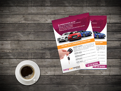 CAR RENTAL FLYER branding business flyer corporate flyer design flyer flyer artwork flyer bundle flyer design graphic design illustration