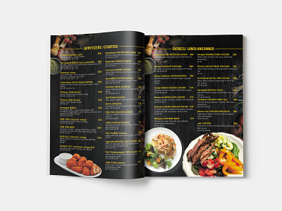 MENU DESIGN artwork branding brochure template design food menu design graphic design illustration menu design restaurant