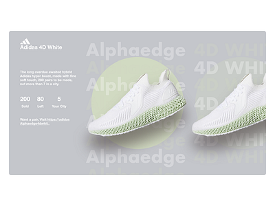 Adidas 4D White