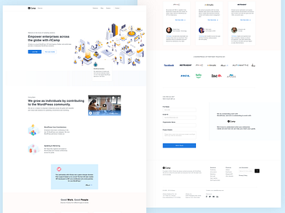 Landing page for automated agency bangalore design ui ux web website