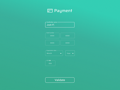 Credit Card Checkout #2 credit card checkout dailyui dailyui 002 ui