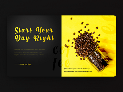 Landing Page for Coffee Blends coffee coffee beans design landing design landing page landing page concept landing page design ui ui design ux web web design webdesign