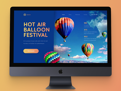 Baloons Festival Landing Page