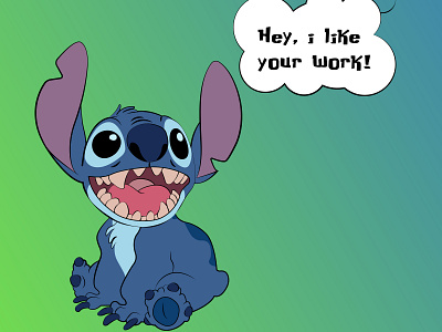 Stitch - Beginner art illustration lilostitch stitch vector