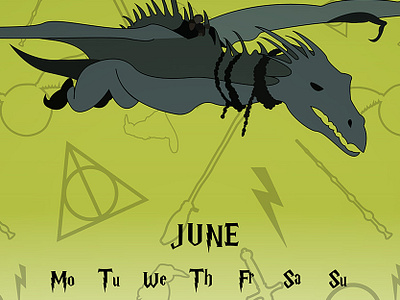 Harry Potter Calendar art calendar design illustration polygraphy poster typography