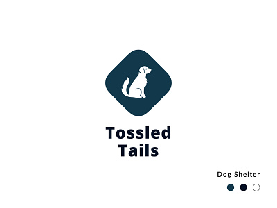 Tossled Tails Logo animals branding branding design design dog shelter dogs logo logo design logotype logotype design