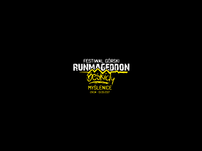 Runmageddon Myślenice - Obstacle Run 404ideas designer illustrator logo logo design logo designer logotype logotype design mountain obstacle run runmageddon vector