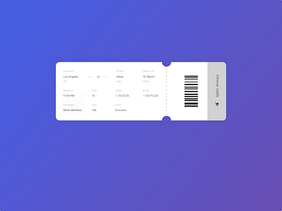 Plane Receipt designs, themes, templates and downloadable graphic ...