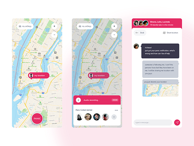 Panic app by Raphael Nweke on Dribbble