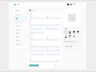 qr code generator design generator qr code ui web app