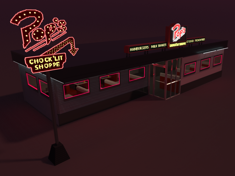 Riverdale's Pop's Chock'lit Shoppe By Colinear On Dribbble