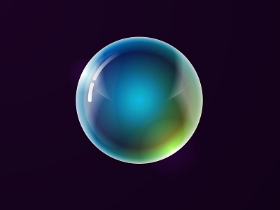 Glass Ball ball design glass light lighting realistic realistic drawing reflex reflexion