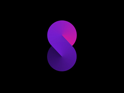 Infinity Gradient angular dark infinity logo logodesign logotype pink purple