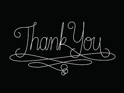 a little thank you hand lettering lettering
