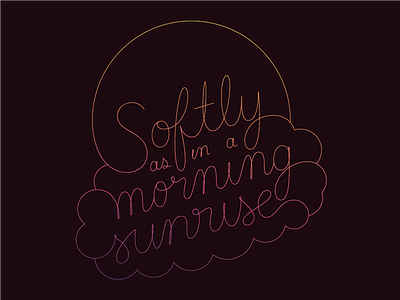 Softly hand lettering lettering typography