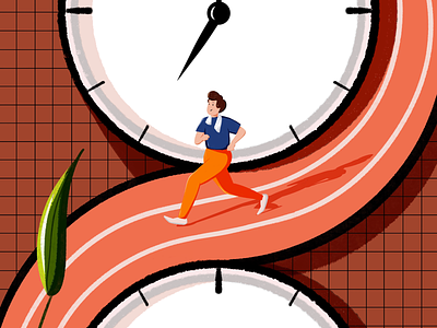 Time6 illustration procreate sports time