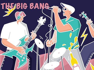 The Big Bang bang illustration music procreate