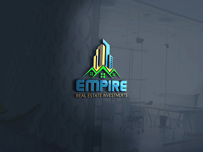 Empire Real Estate Investments ks designer ks designer logo design logo designer logo mockup