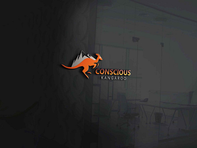 Conscious Kangroo graphicdesign logo logo design logos retro vintage