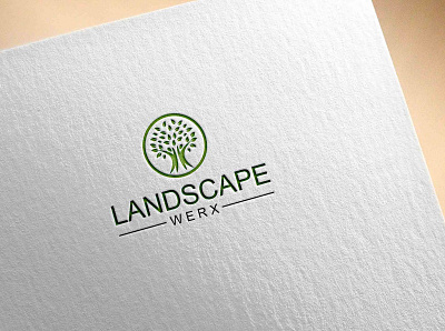 LANDSCAPE WERX logo designer logos