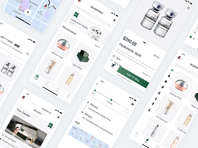 Skin Care Products Store APP animation app design ui ux