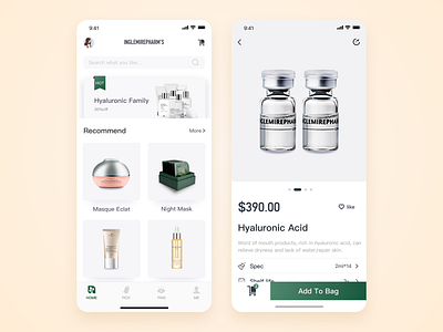 Skin Care Products Store APP|Home|Detail