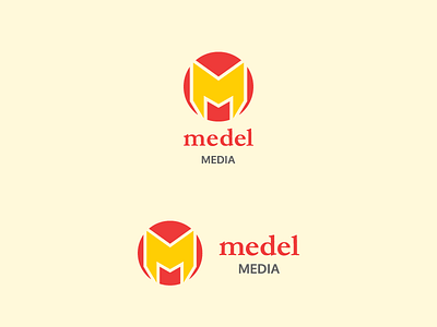 Medel Media logo garamond graphic design logo medel media oxygen web design