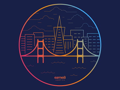 San Francisco Summers earnest golden gate hoodie illustration line merch san francisco sf