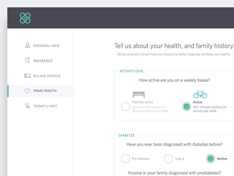 [WIP] Doctors Office - New Patient Signup app application doctor form health onboarding sign up sign up form signup ui web