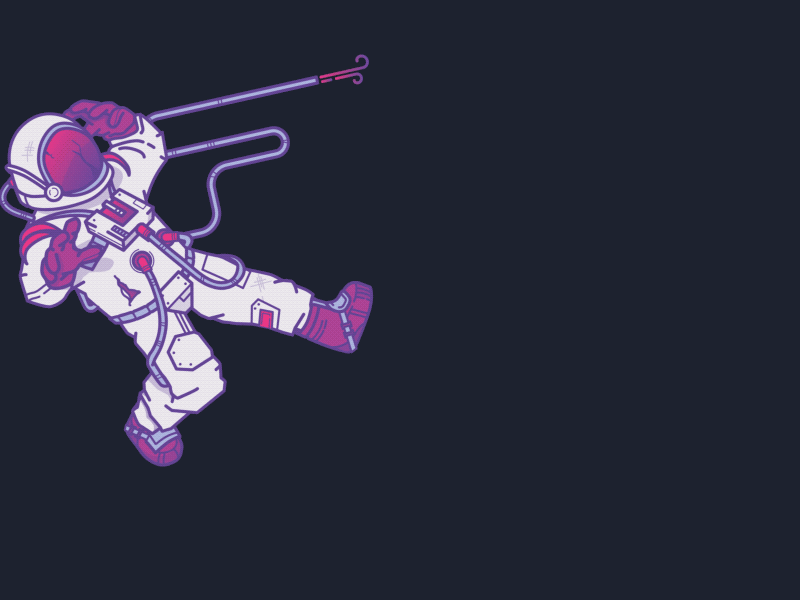 [WIP] Mesosphere 404 - Lost in Space 404 animated animation astronaut cosmos gif illustration mesosphere space stars