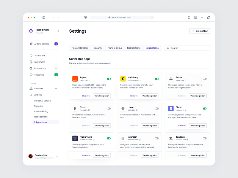 Integration UI designs, themes, templates and downloadable graphic ...