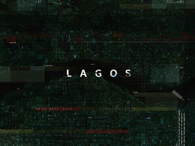 Lagos 90s Vibe 90s abstract adobe photoshop art city glitch graphics design lagos location map pixels texture visual effects
