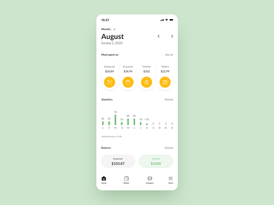 Money track app application currencies design designs flat interaction design minimal mobile app design money plan spend track tracking app ui ux wallets